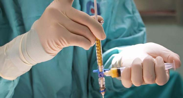 Fat cells are injected