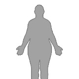 bmi 30 female silhouette